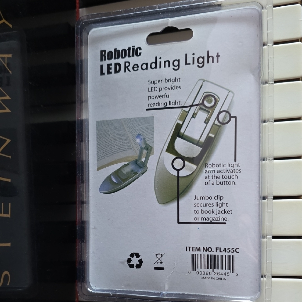 Robotic LED Reading Light - Silver - Picture 2 of 4